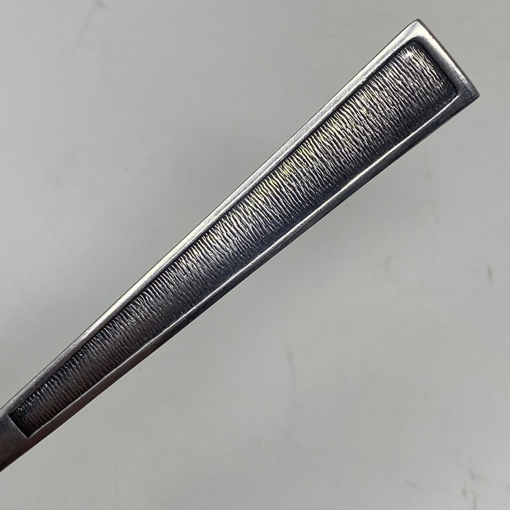 Vtg National Stainless Finale Serving Spoon Mid-Century Textured Handle Japan
